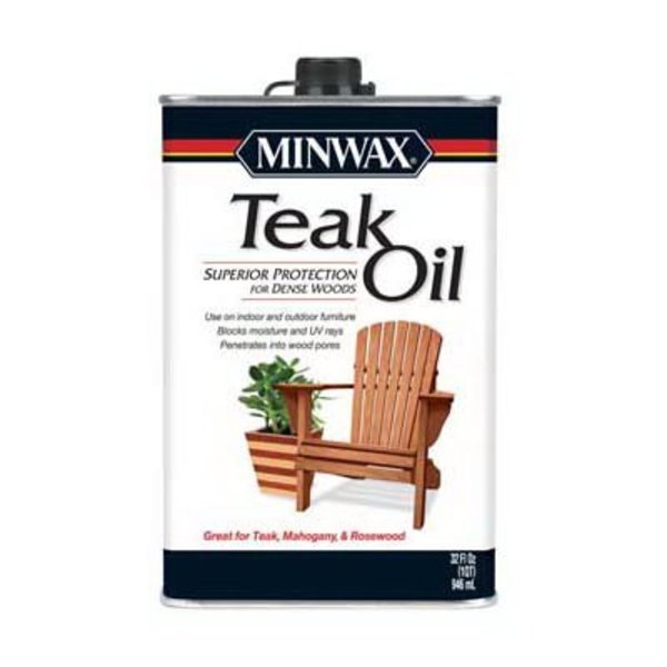 Minwax Teak Oil Helmsman Transparent Clear Oil-Based 1 qt Clear 671004444